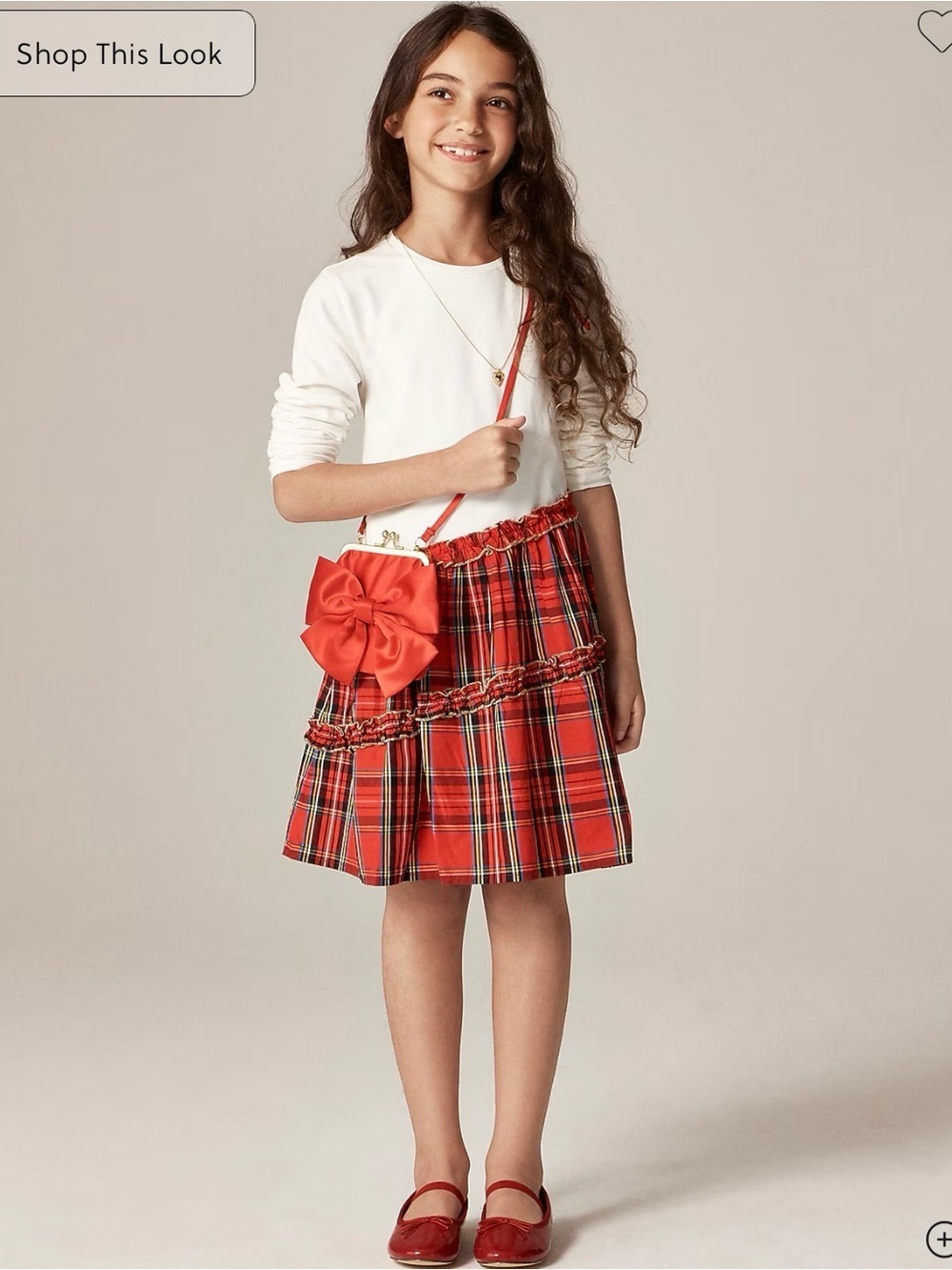 Crewcuts Red tartan holiday dress. NWT